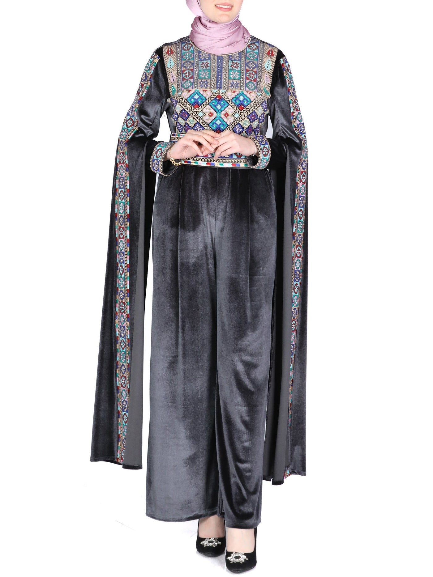 Embroidered Jumpsuit -High Quality Embroidered Palestinian style Jumpsuit