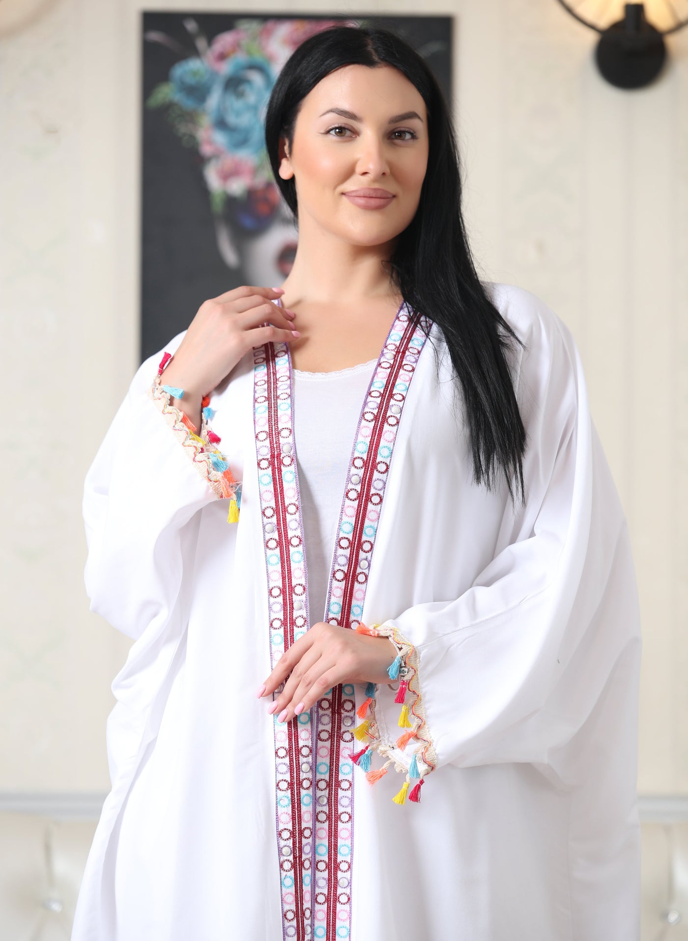 Free Size Embroidered Elegant Abaya- Palestinian style Abaya