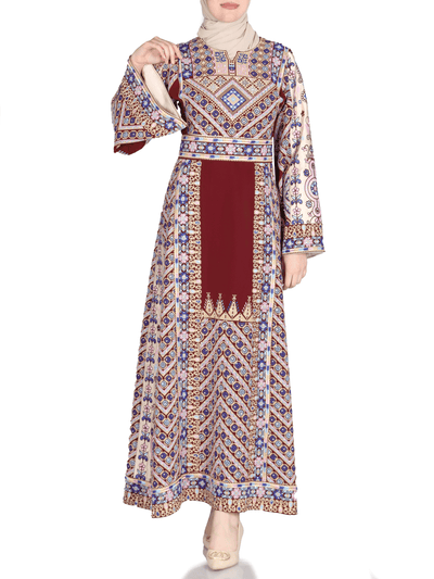 Embroidered thobe of Jerusalem -  Traditional Palestinian Thobe - JPK Traditions