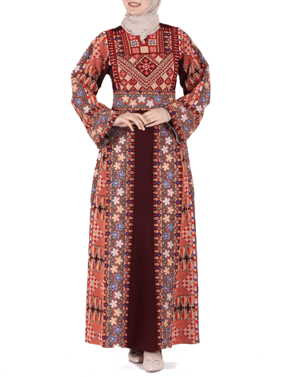 Elegance of Acre Thobe - High Quality Embroidered Palestinian style Thob - JPK Traditions