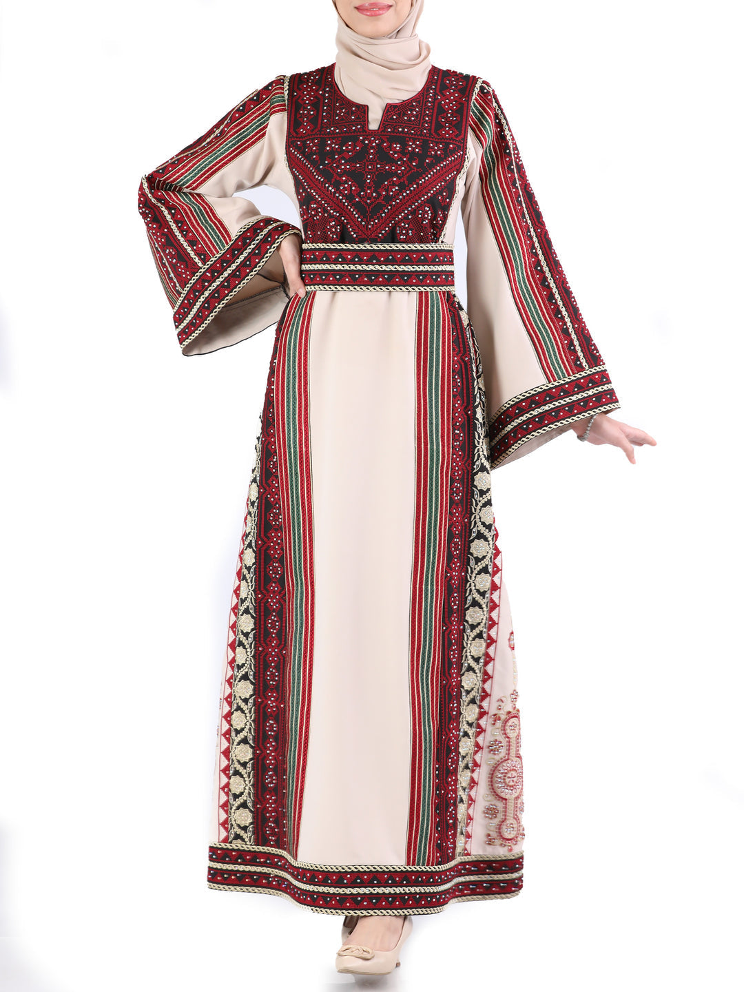 Embroidered Beauty - Very High Quality Traditional Embroidered Palestinian Thobe
