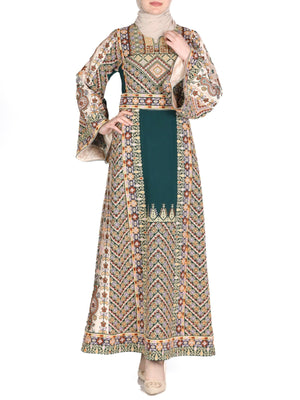 Embroidered thobe of Jerusalem -  Traditional Palestinian Thobe - JPK Traditions