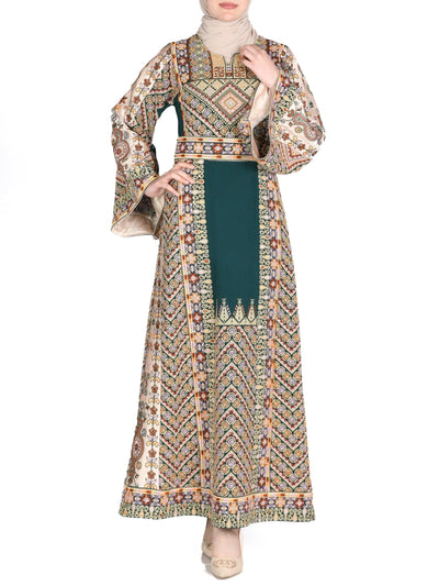 Embroidered thobe of Jerusalem -  Traditional Palestinian Thobe - JPK Traditions