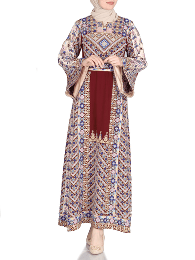 Embroidered thobe of Jerusalem -  Traditional Palestinian Thobe - JPK Traditions