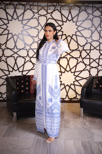 Gazan Kaftan - Embroidered Palestinian style kaftan