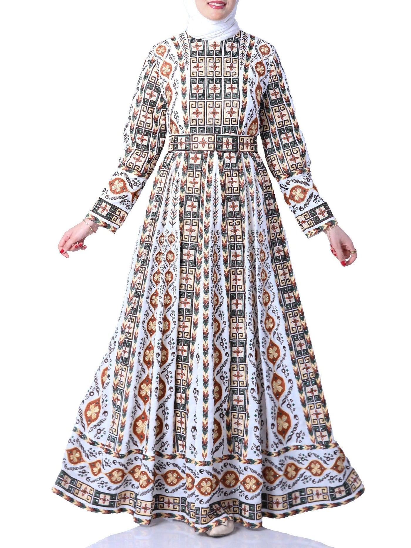 Embroidered Princess Of Haifa - Very High Quality Embroidered Palestinian Thobe/Thob - JPK Traditions