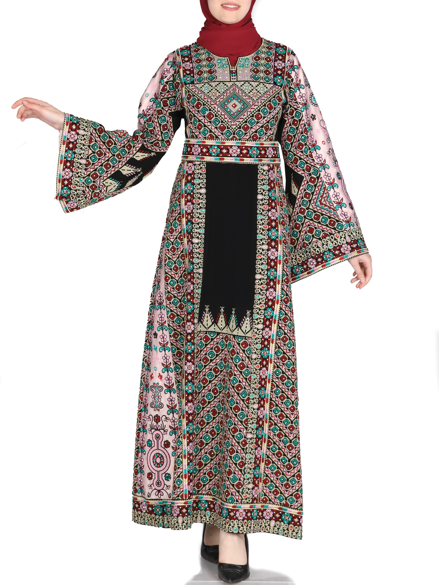Jewel of Tulkarem - High Quality Embroidered Palestinian style Thobe