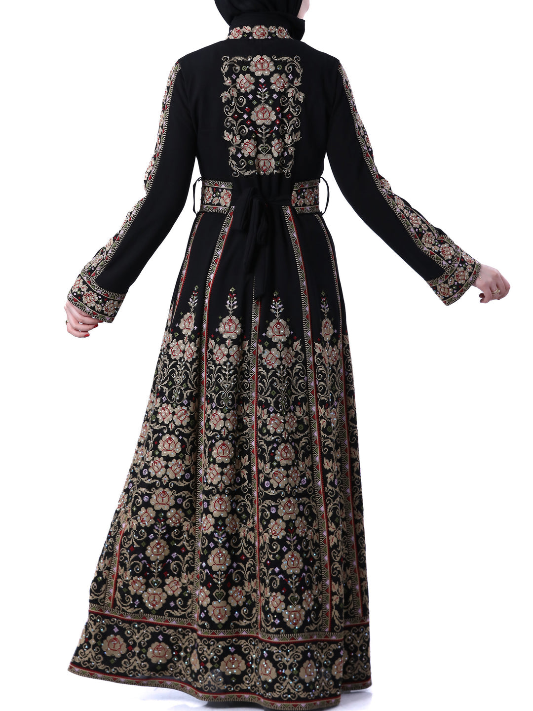 Grace Of Akka - High Quality Traditional Embroidered Palestinian style Kaftan