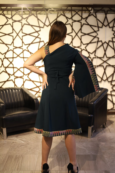 Sky Queen - Palestinian Style Inspired Aesthetic Short Dress