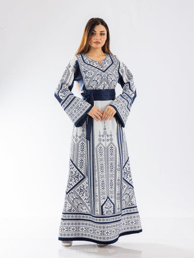Gloss Of Hebron - High Quality Traditional Embroidered Palestinian Thobe