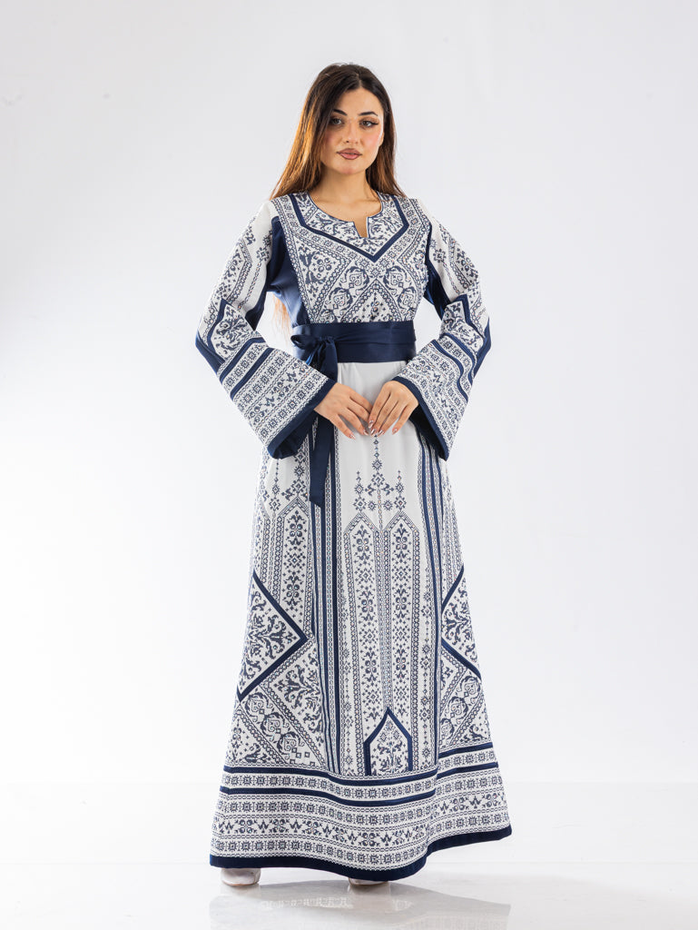 Gloss Of Hebron - High Quality Traditional Embroidered Palestinian Thobe
