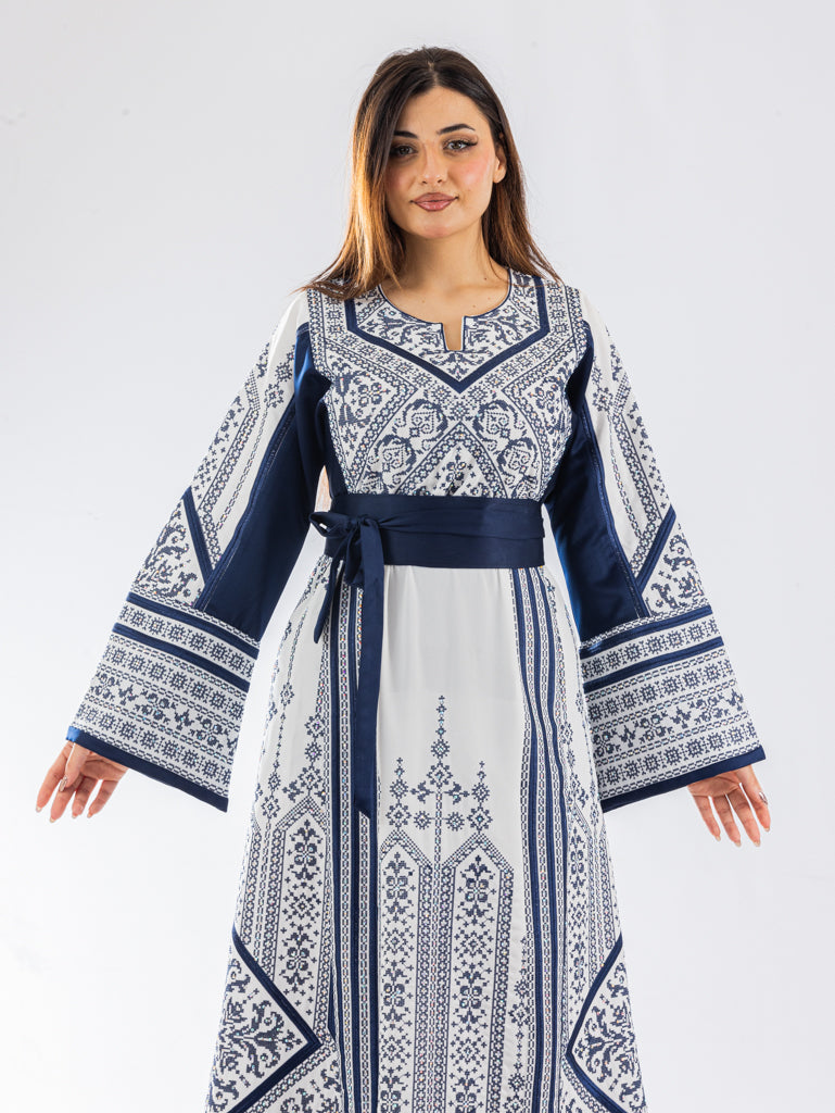 Gloss Of Hebron - High Quality Traditional Embroidered Palestinian Thobe