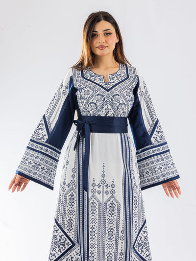 Gloss Of Hebron - High Quality Traditional Embroidered Palestinian Thobe