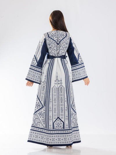 Gloss Of Hebron - High Quality Traditional Embroidered Palestinian Thobe