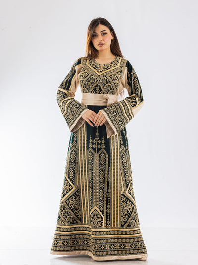 Gloss Of Hebron - High Quality Traditional Embroidered Palestinian Thobe