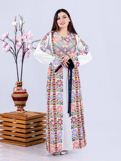Beauty Of Safad - High Quality Traditional Embroidered Palestinian Thobe