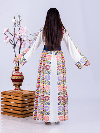 Beauty Of Safad - High Quality Traditional Embroidered Palestinian Thobe