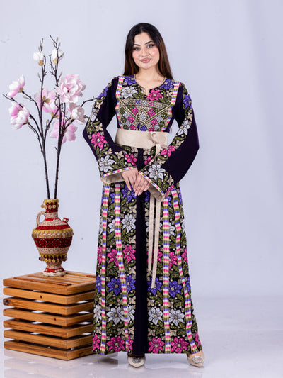 Beauty Of Safad - High Quality Traditional Embroidered Palestinian Thobe