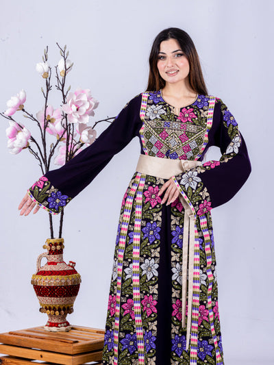 Beauty Of Safad - High Quality Traditional Embroidered Palestinian Thobe