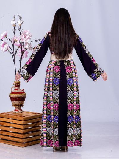 Beauty Of Safad - High Quality Traditional Embroidered Palestinian Thobe