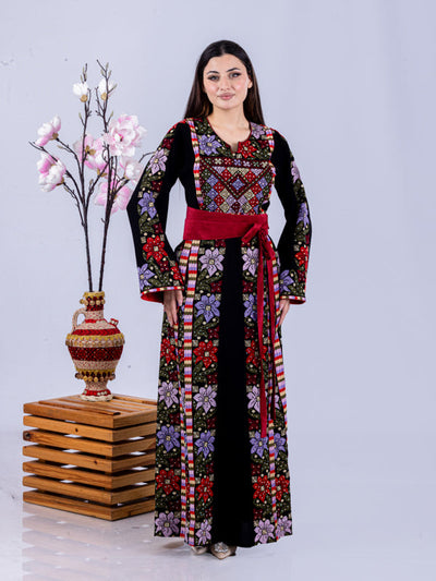 Beauty Of Safad - High Quality Traditional Embroidered Palestinian Thobe