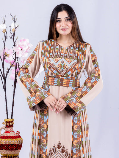 Heritage Of Safad - High Quality Traditional Embroidered Palestinian Thobe