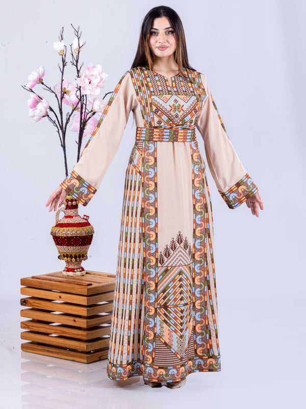 Heritage Of Safad - High Quality Traditional Embroidered Palestinian Thobe