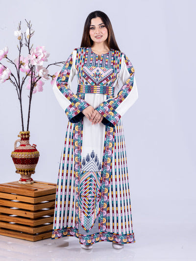 Heritage Of Safad - High Quality Traditional Embroidered Palestinian Thobe