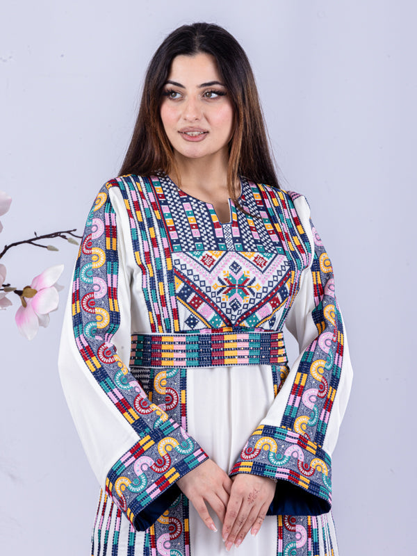 Heritage Of Safad - High Quality Traditional Embroidered Palestinian Thobe