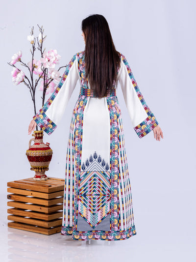 Heritage Of Safad - High Quality Traditional Embroidered Palestinian Thobe