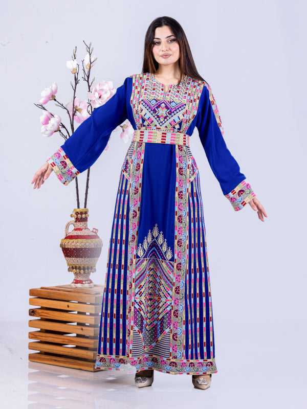 Heritage Of Safad - High Quality Traditional Embroidered Palestinian Thobe