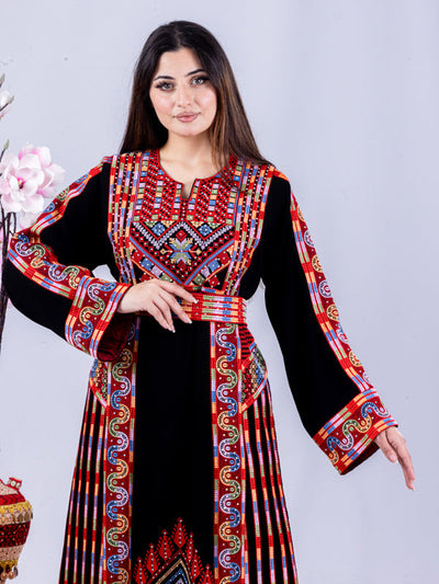 Heritage Of Safad - High Quality Traditional Embroidered Palestinian Thobe