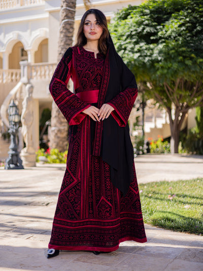 Gloss Of Hebron - High Quality Traditional Embroidered Palestinian Thobe