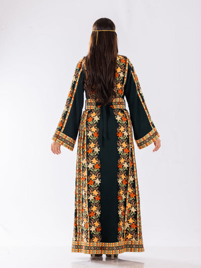 Crystal Of Akka - High Quality Traditional Embroidered Palestinian Thobe