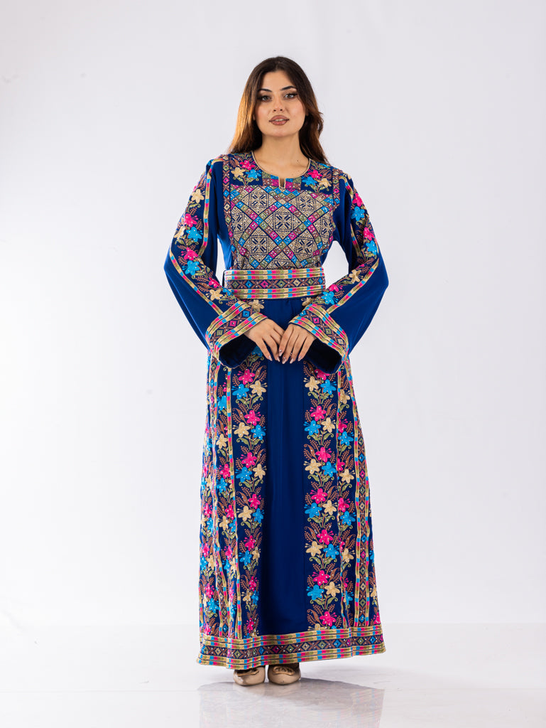 Crystal Of Akka - High Quality Traditional Embroidered Palestinian Thobe
