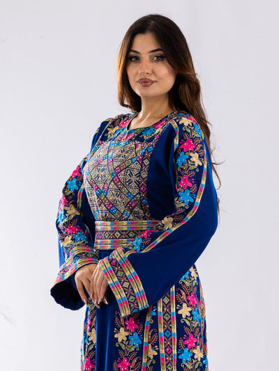 Crystal Of Akka - High Quality Traditional Embroidered Palestinian Thobe