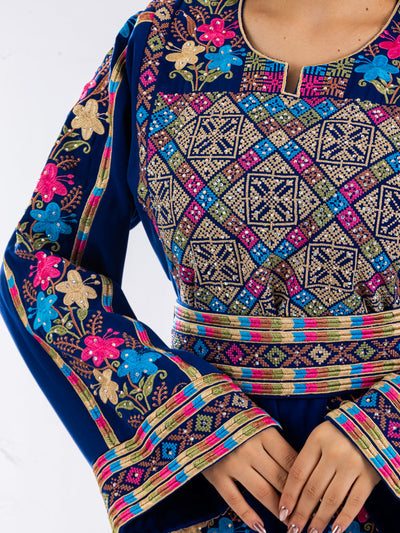 Crystal Of Akka - High Quality Traditional Embroidered Palestinian Thobe