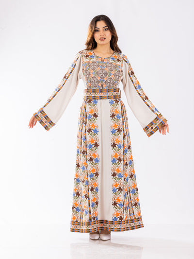 Crystal Of Akka - High Quality Traditional Embroidered Palestinian Thobe