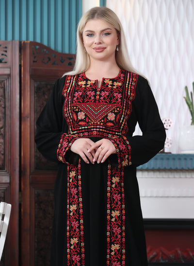 Royalty Of Tulkarem - High Quality Traditional Embroidered Palestinian style Thobe