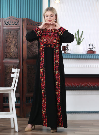 Royalty Of Tulkarem - High Quality Traditional Embroidered Palestinian style Thobe