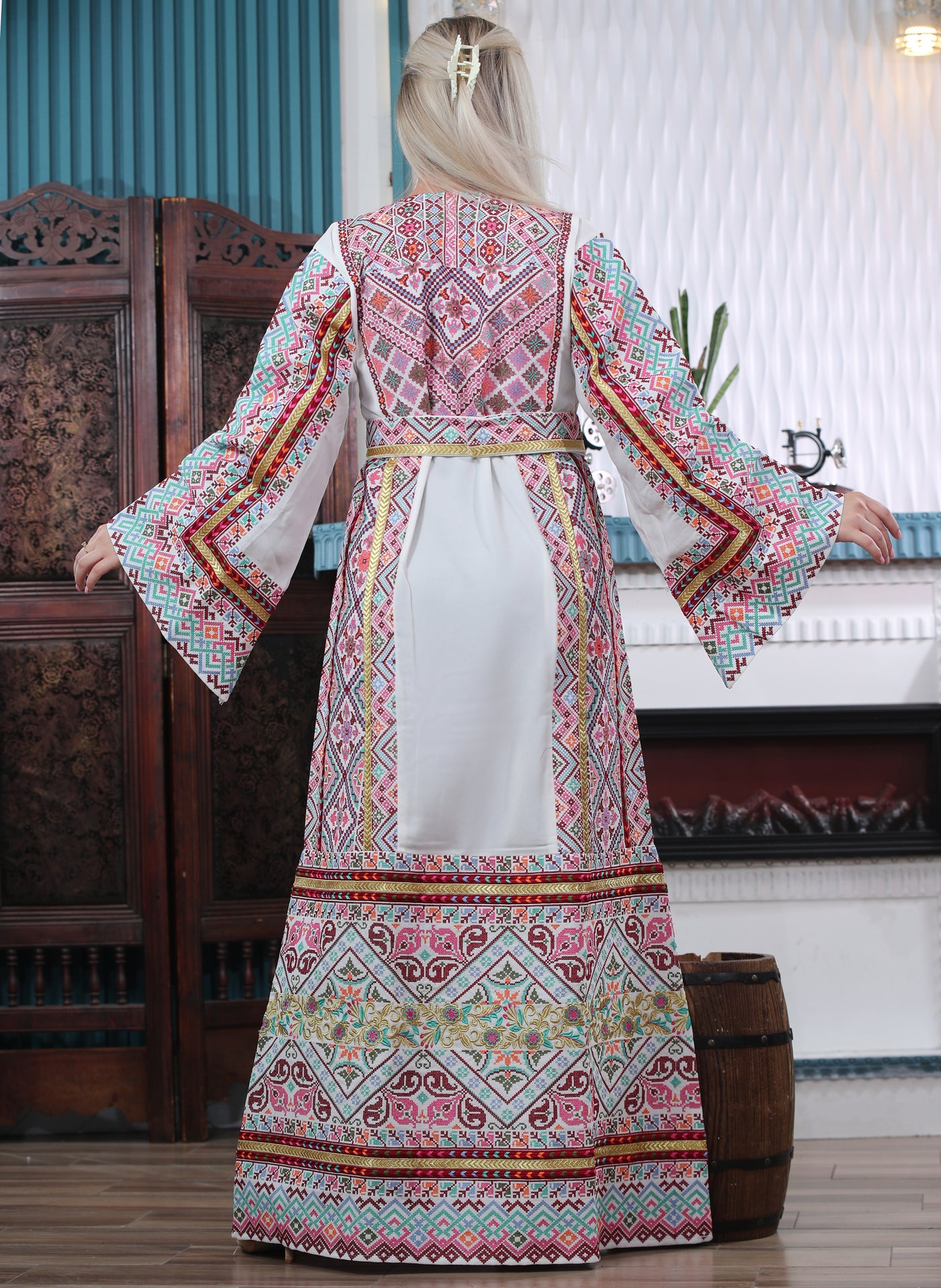 Jewel Of Jenin - Embroidered Palestinian style Thobe