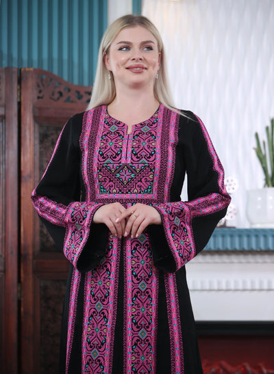 Elegance Of Jenin - Embroidered Palestinian style Thobe - JPK Traditions