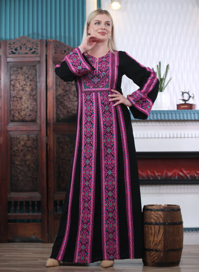 Elegance Of Jenin - Embroidered Palestinian style Thobe - JPK Traditions