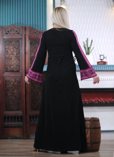 Elegance Of Jenin - Embroidered Palestinian style Thobe - JPK Traditions