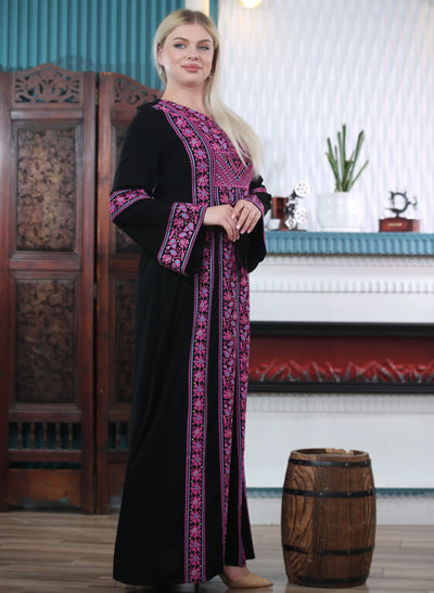 Moon Of Nablus - Embroidered Palestinian style Thobe - JPK Traditions