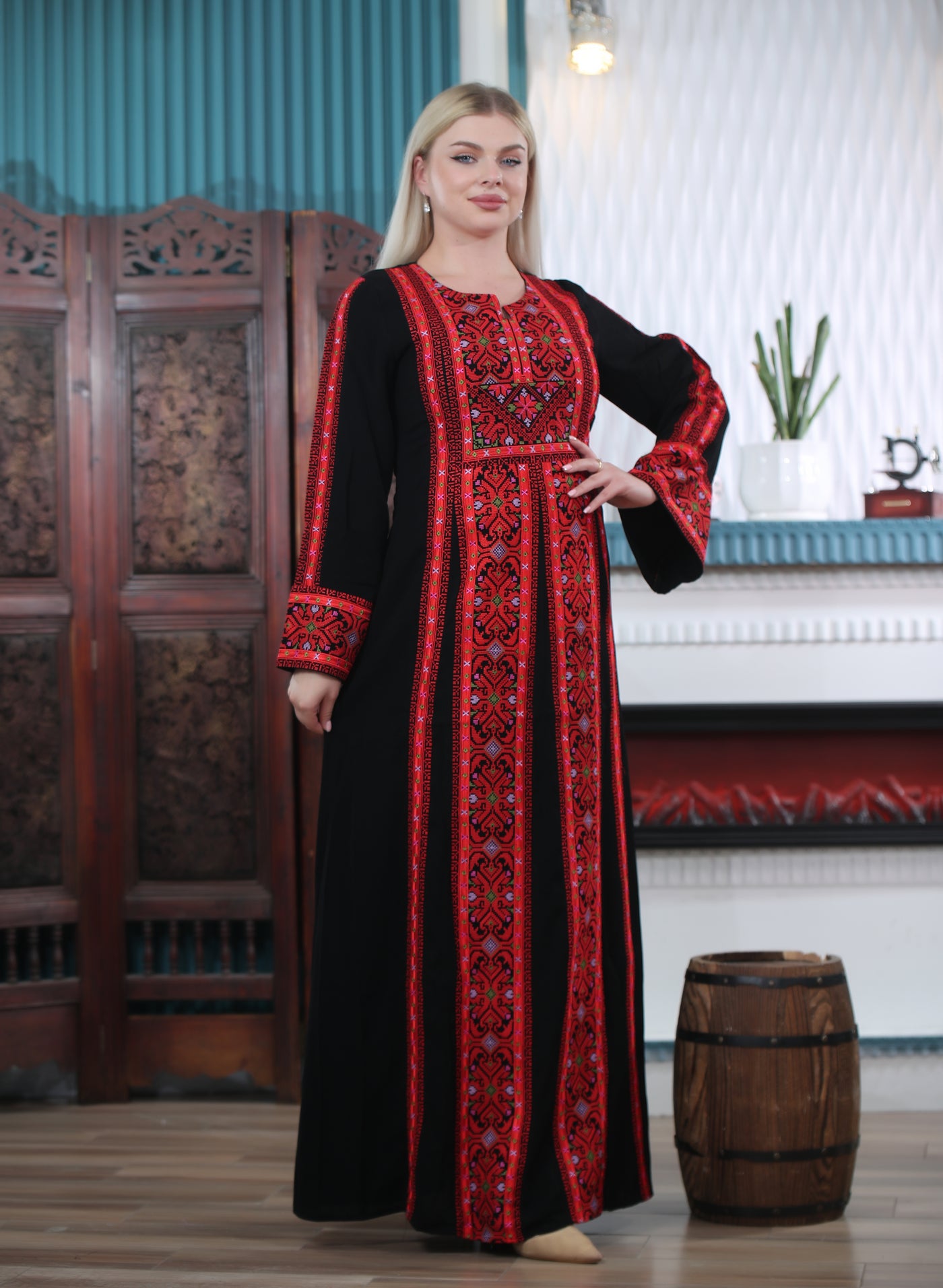 Pearl Of Beit Jala - Embroidered Palestinian style Thobe