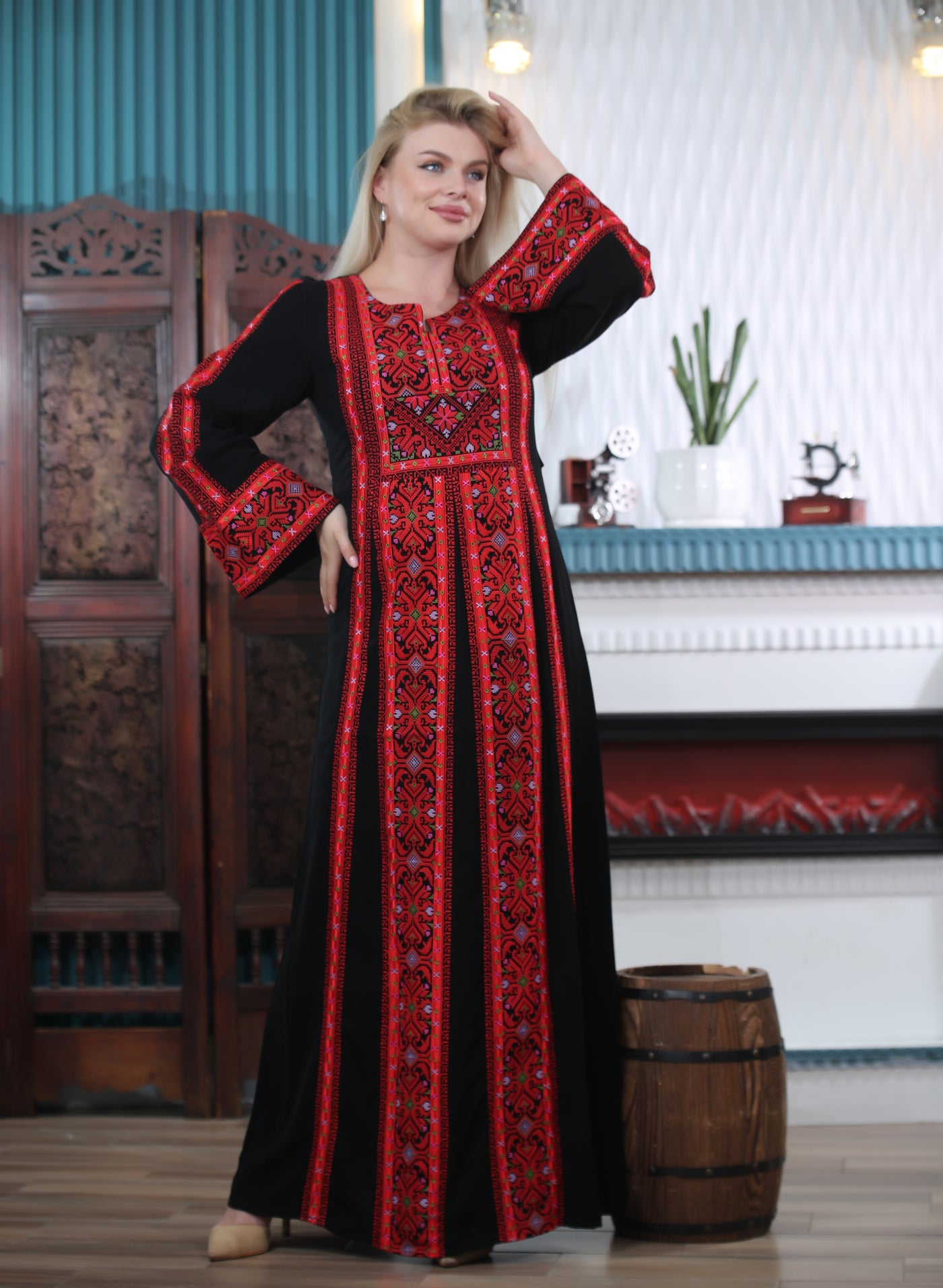 Pearl Of Beit Jala - Embroidered Palestinian style Thobe