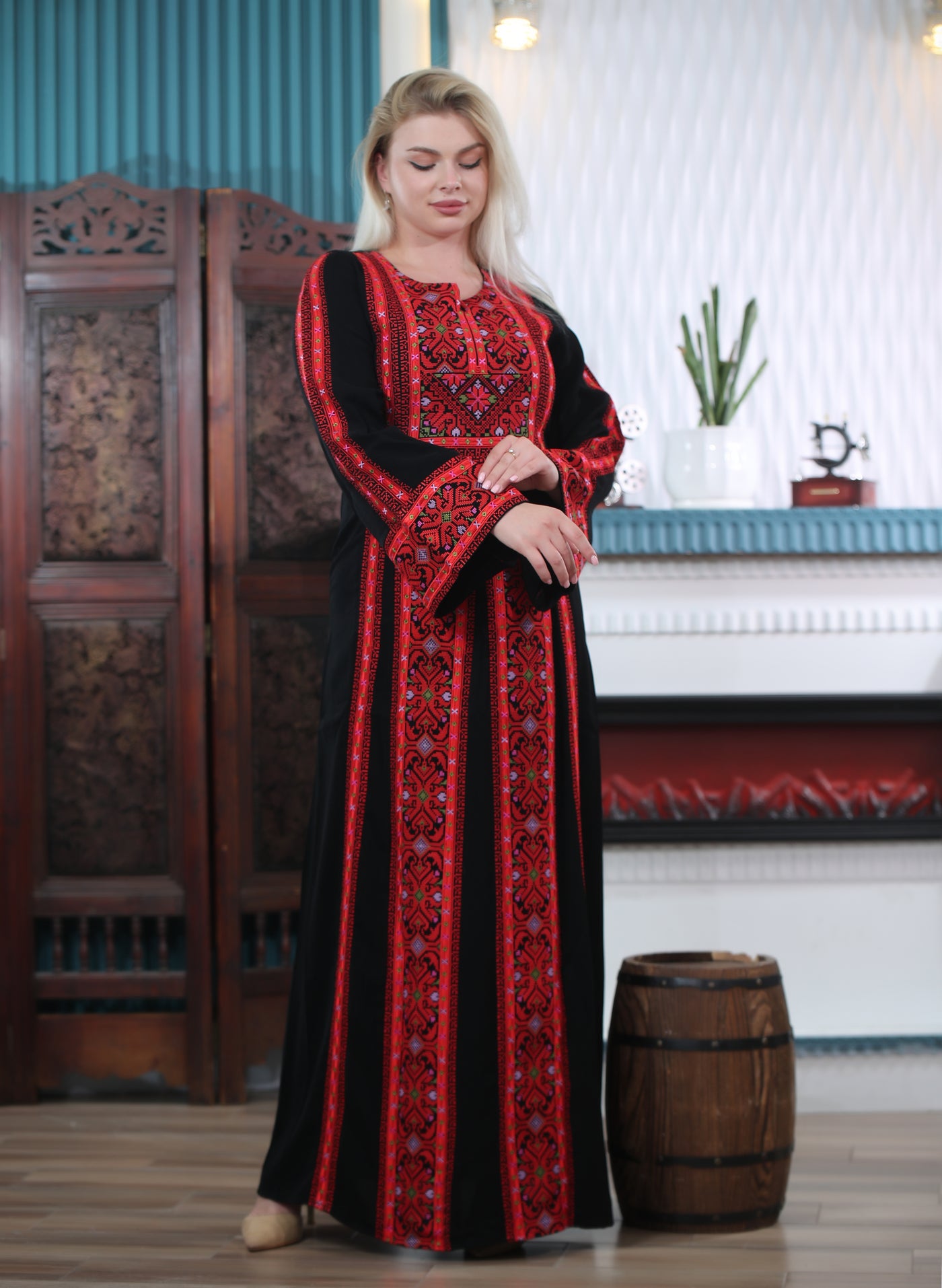 Pearl Of Beit Jala - Embroidered Palestinian style Thobe