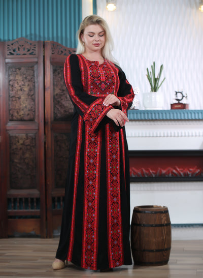 Pearl Of Beit Jala - Embroidered Palestinian style Thobe