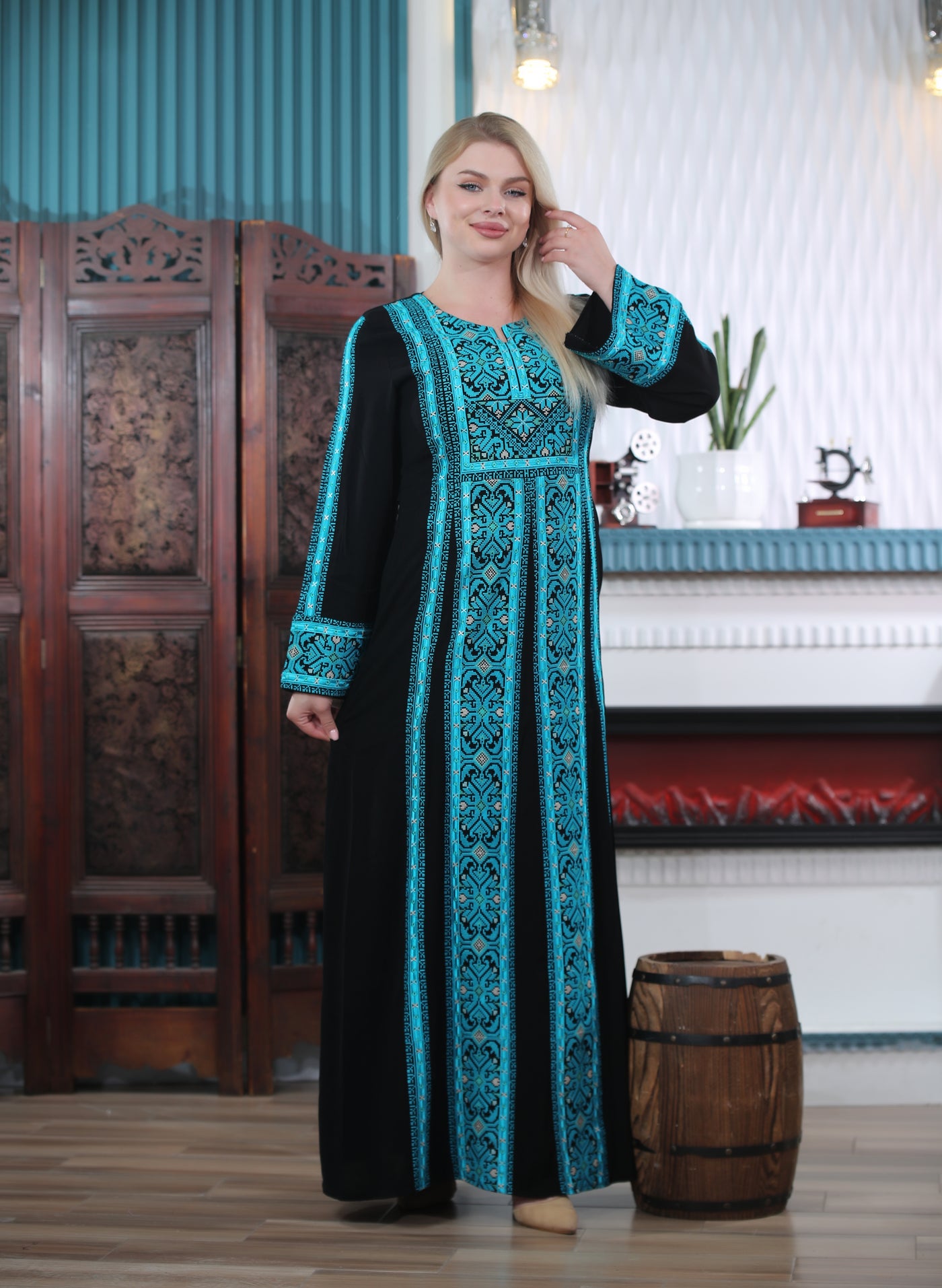 Pearl Of Beit Jala - Embroidered Palestinian style Thobe